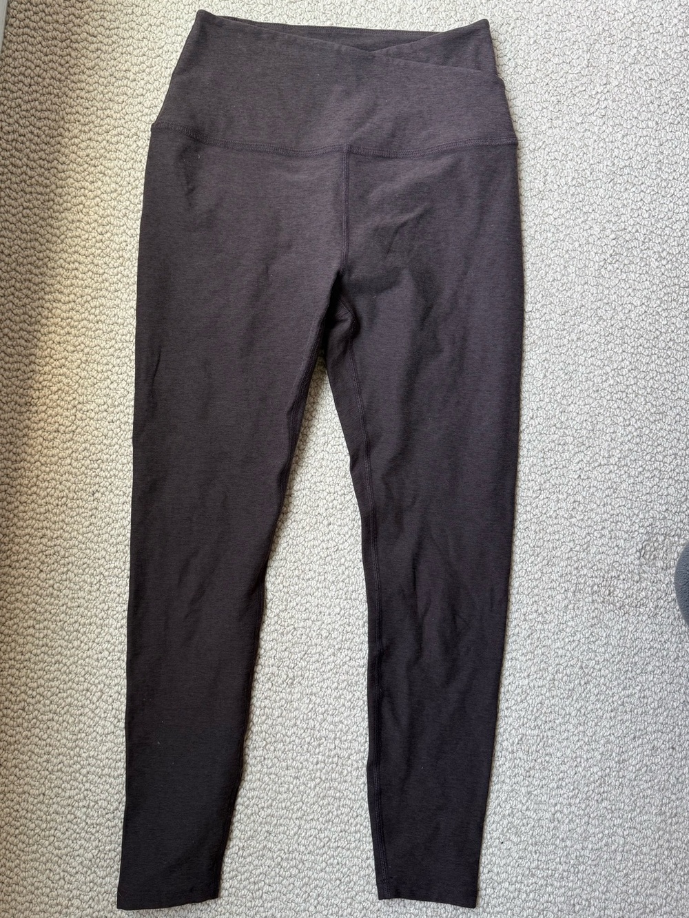 Beyond Yoga Spacedye At Your Leisure Legging, Dark Chocolate Heather/M